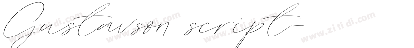 Gustavson script字体转换